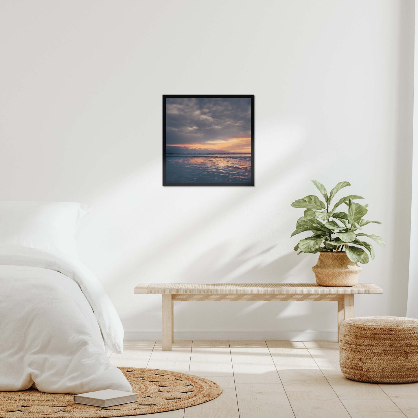 Embers on the Shore Framed Print