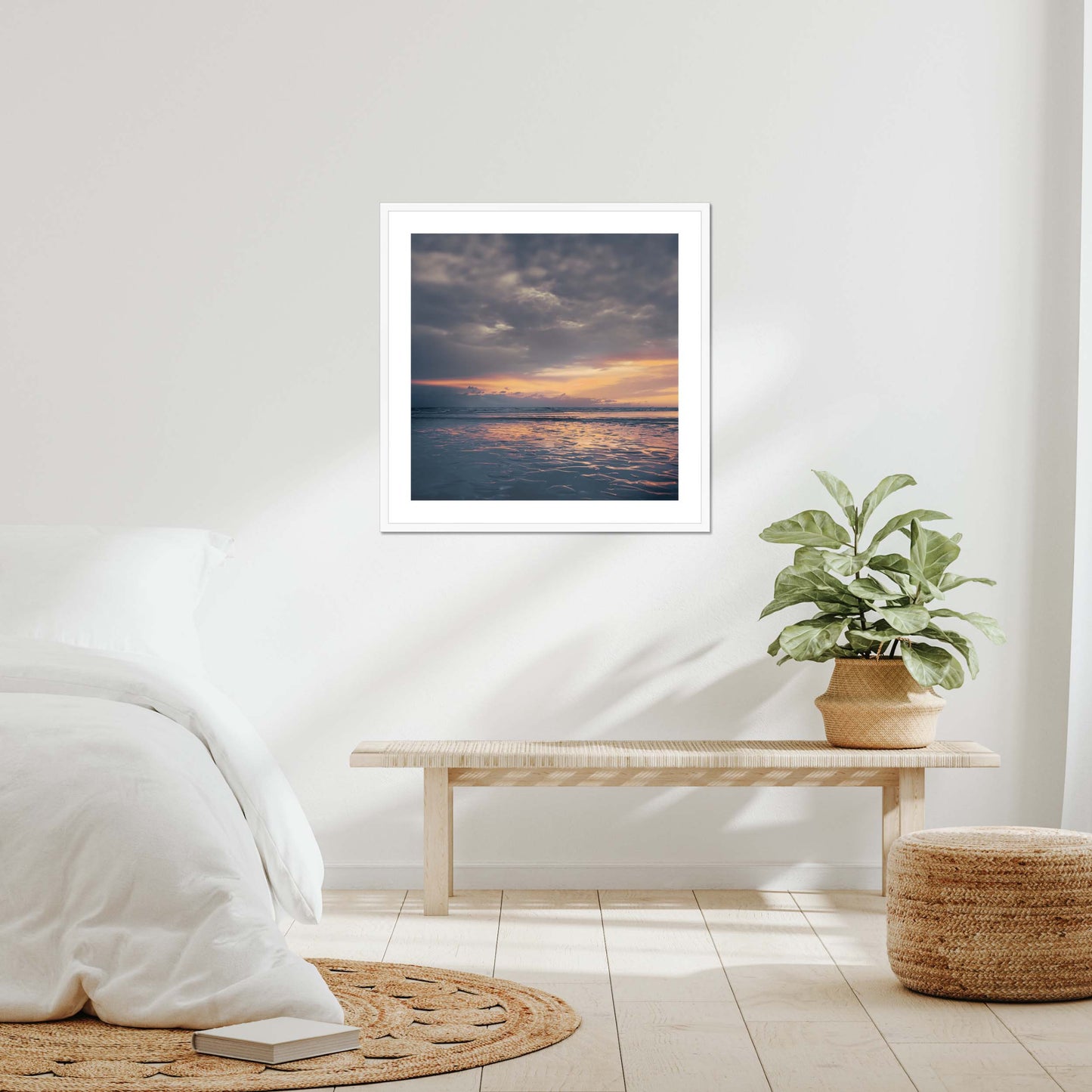 Embers on the Shore Framed & Mounted Print