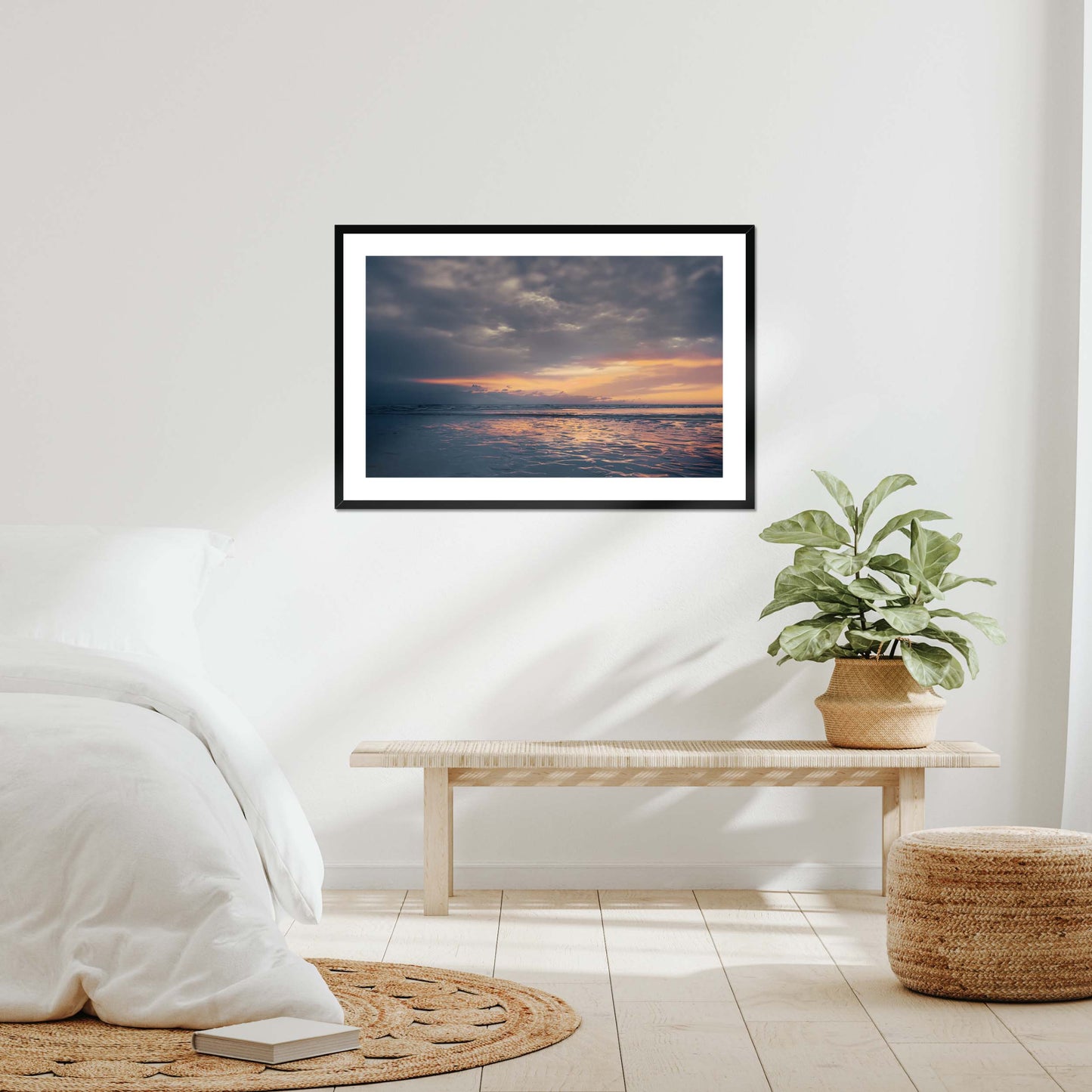 Embers on the Shore Framed & Mounted Print