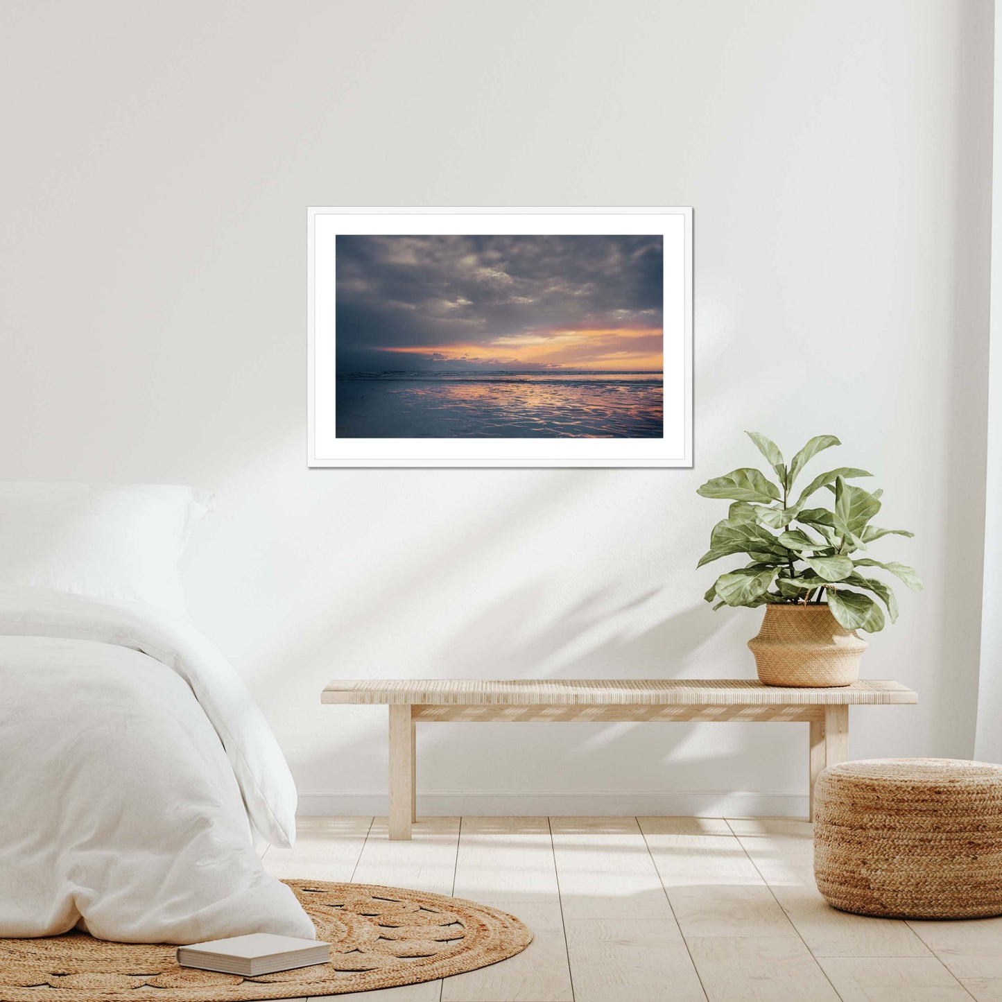 Embers on the Shore Framed & Mounted Print