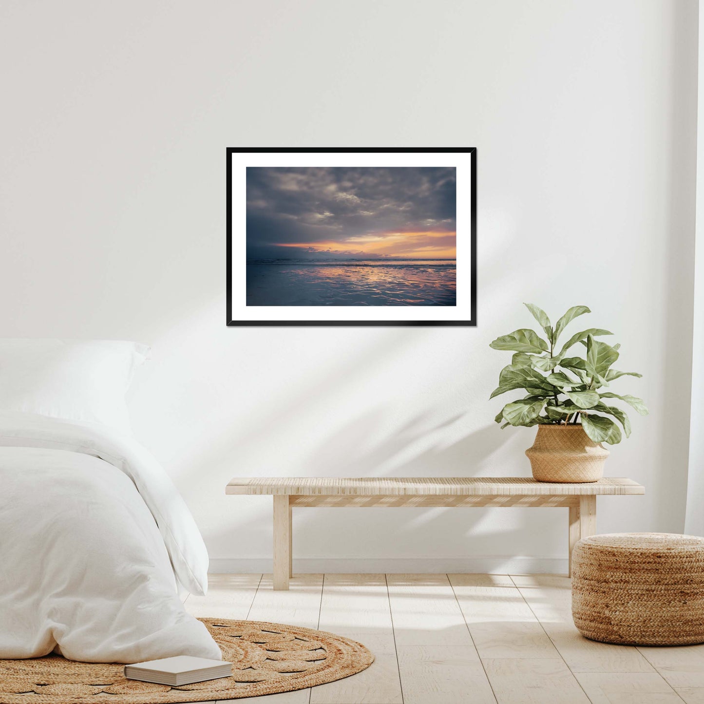 Embers on the Shore Framed & Mounted Print