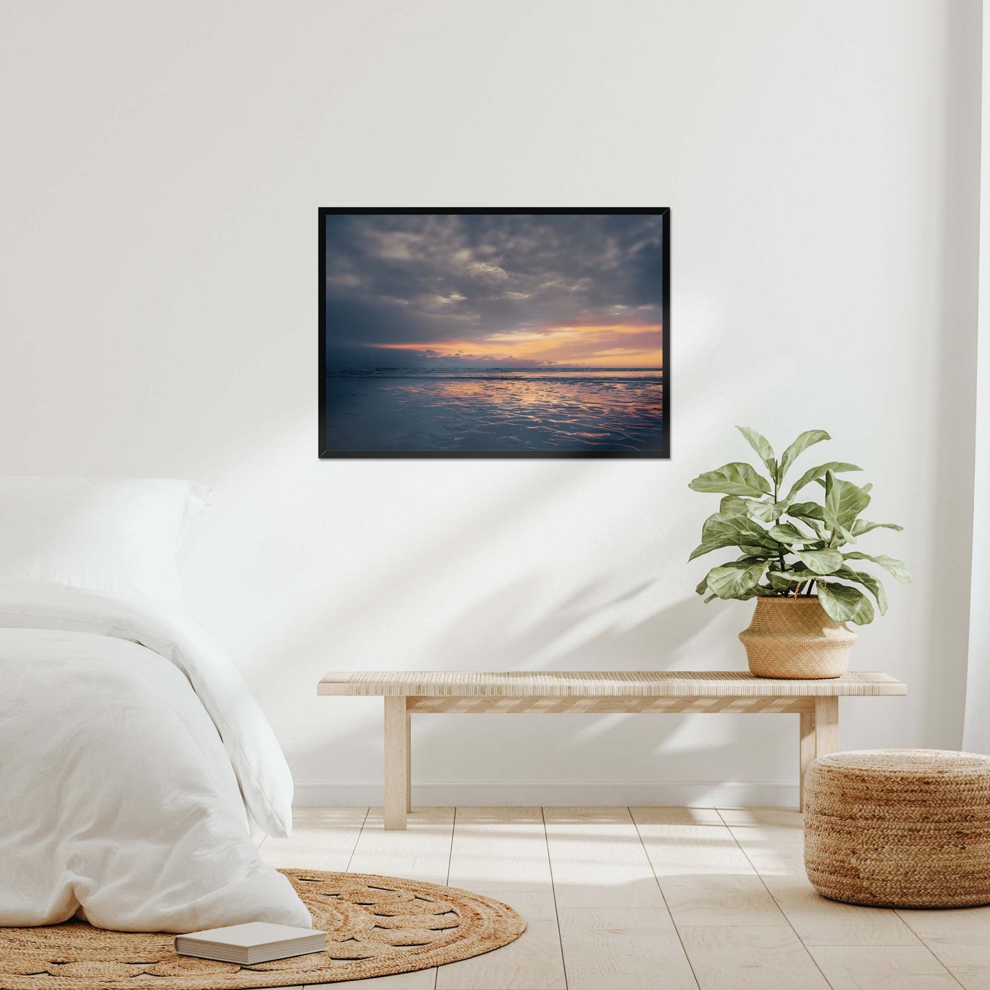 Embers on the Shore Framed Print