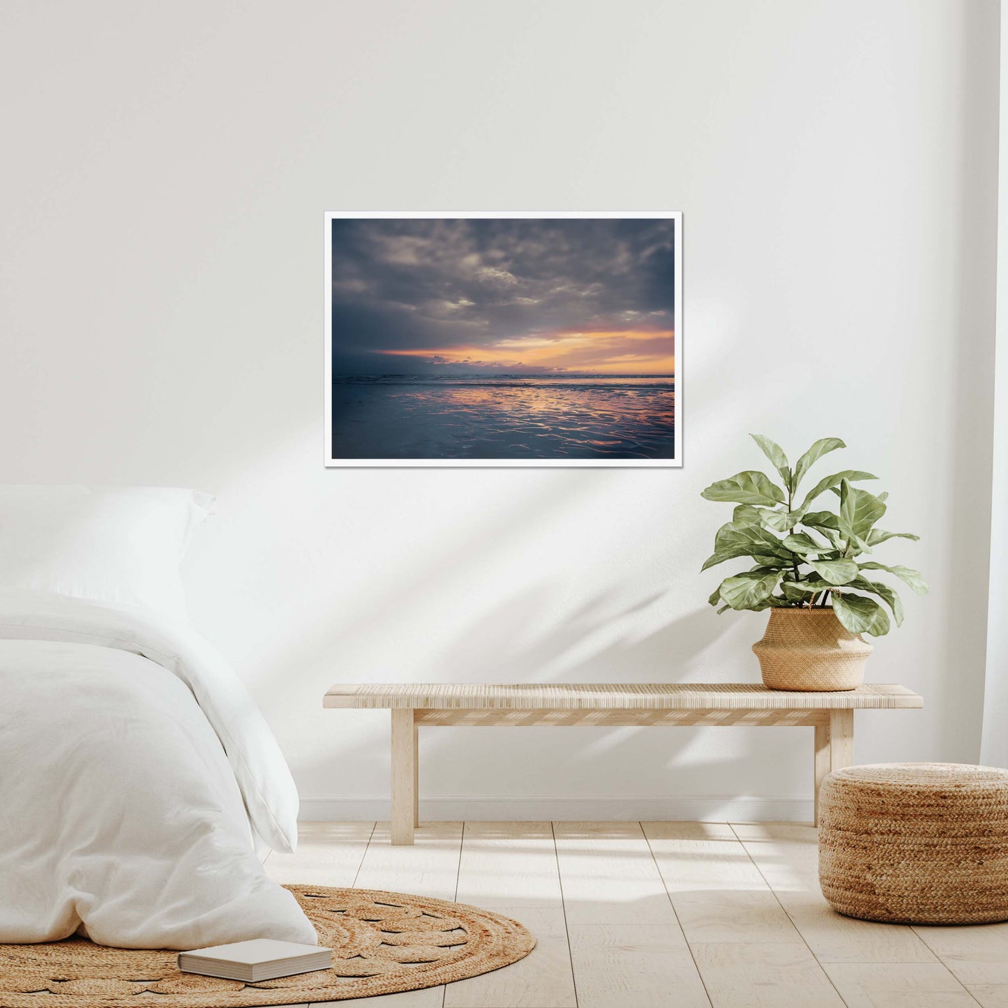 Embers on the Shore Framed Print