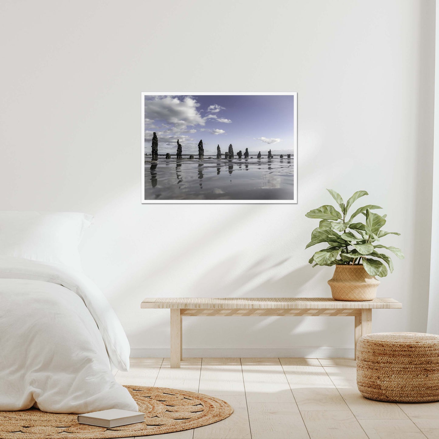 Embracing the Shore Framed Print
