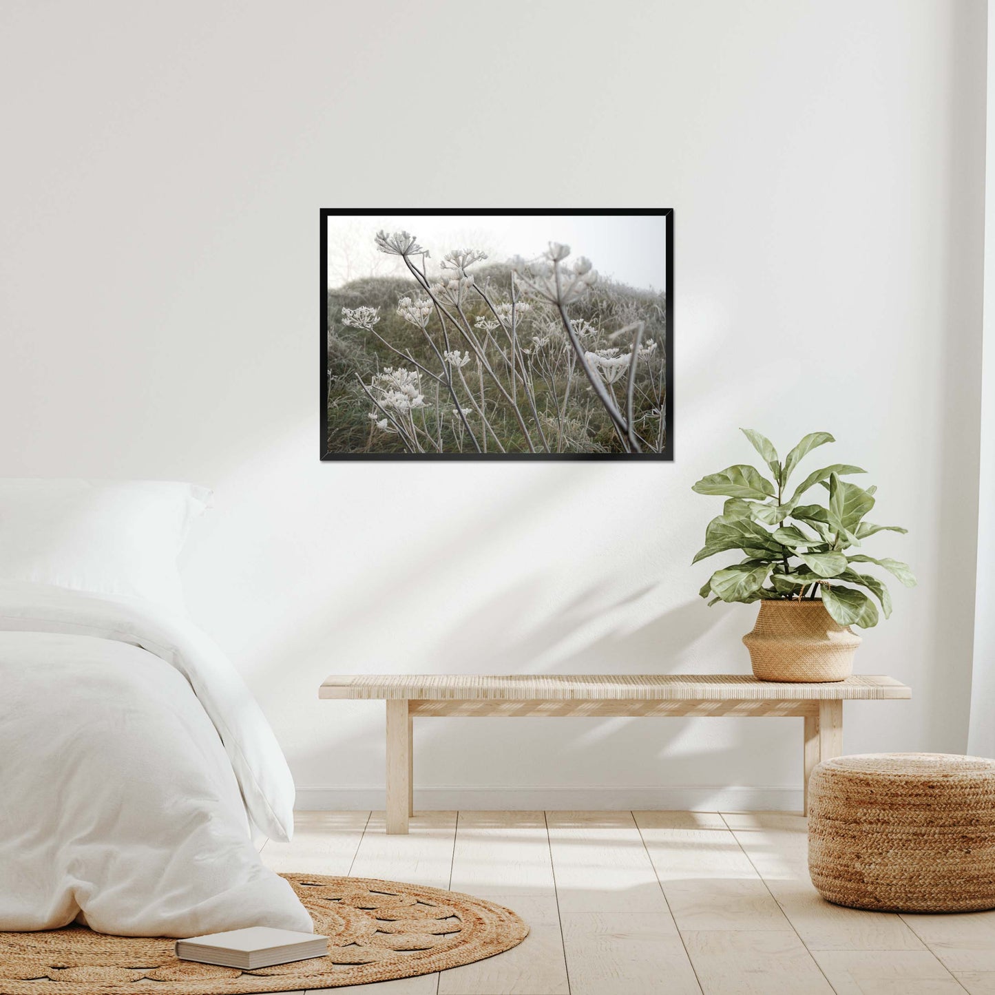 Frost Kissed Framed Print