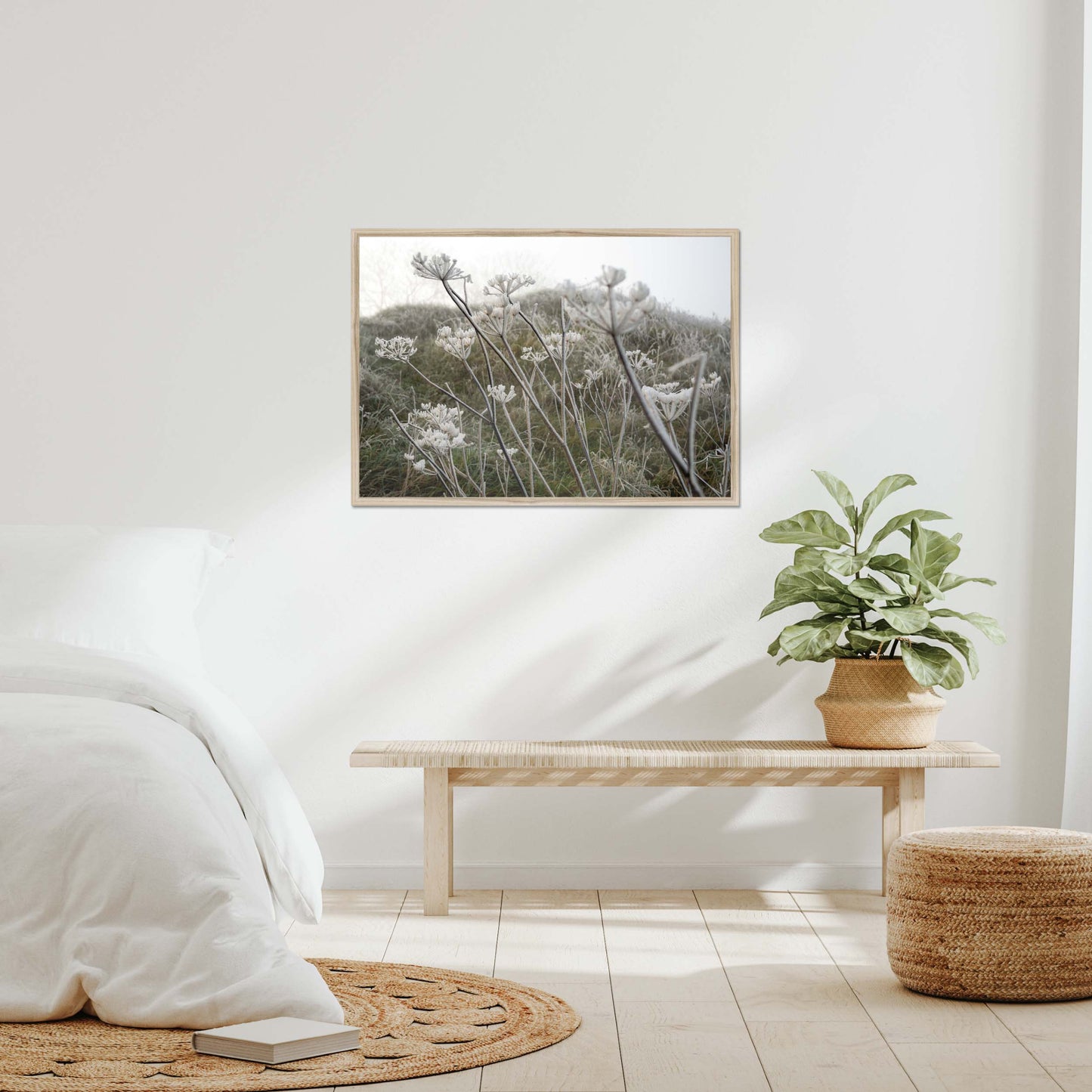 Frost Kissed Framed Print