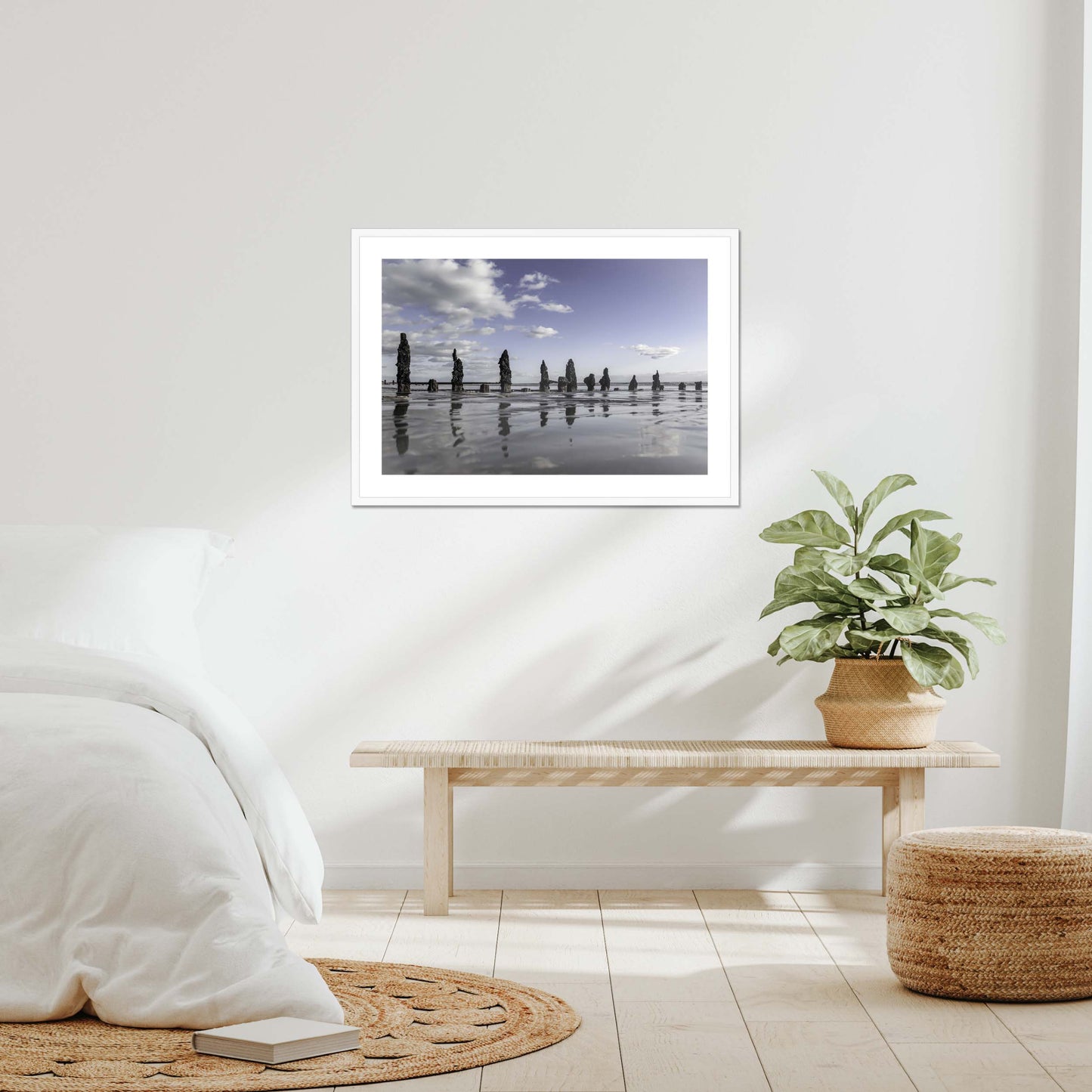Embracing the Shore Framed & Mounted Print