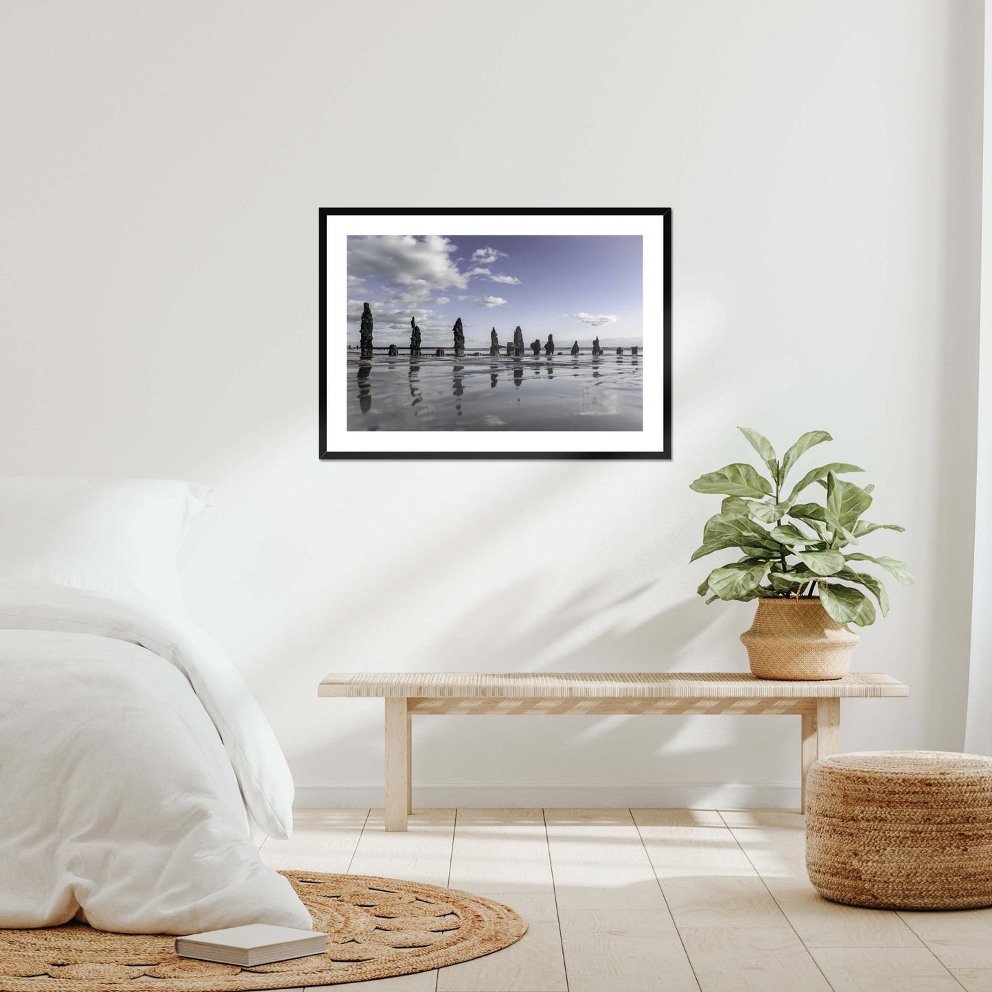Embracing the Shore Framed & Mounted Print