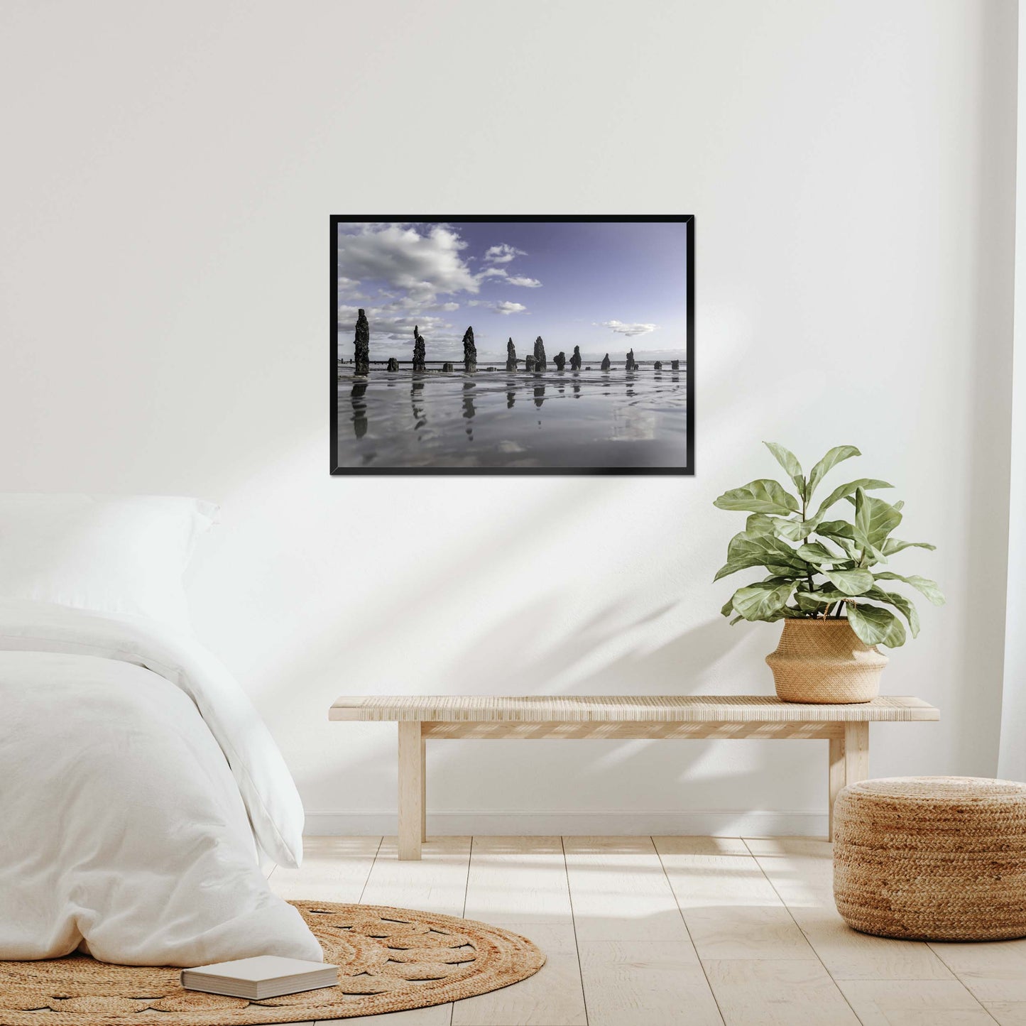 Embracing the Shore Framed Print