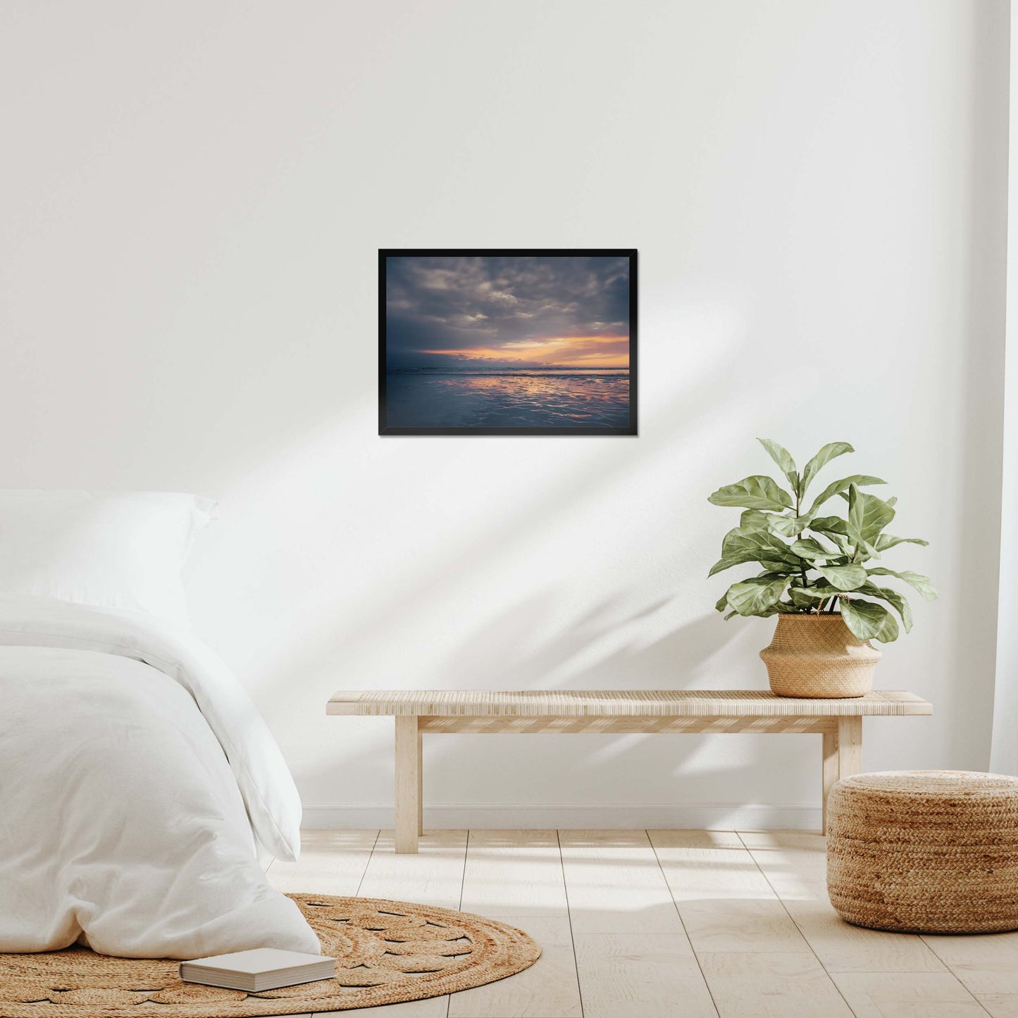 Embers on the Shore Framed Print