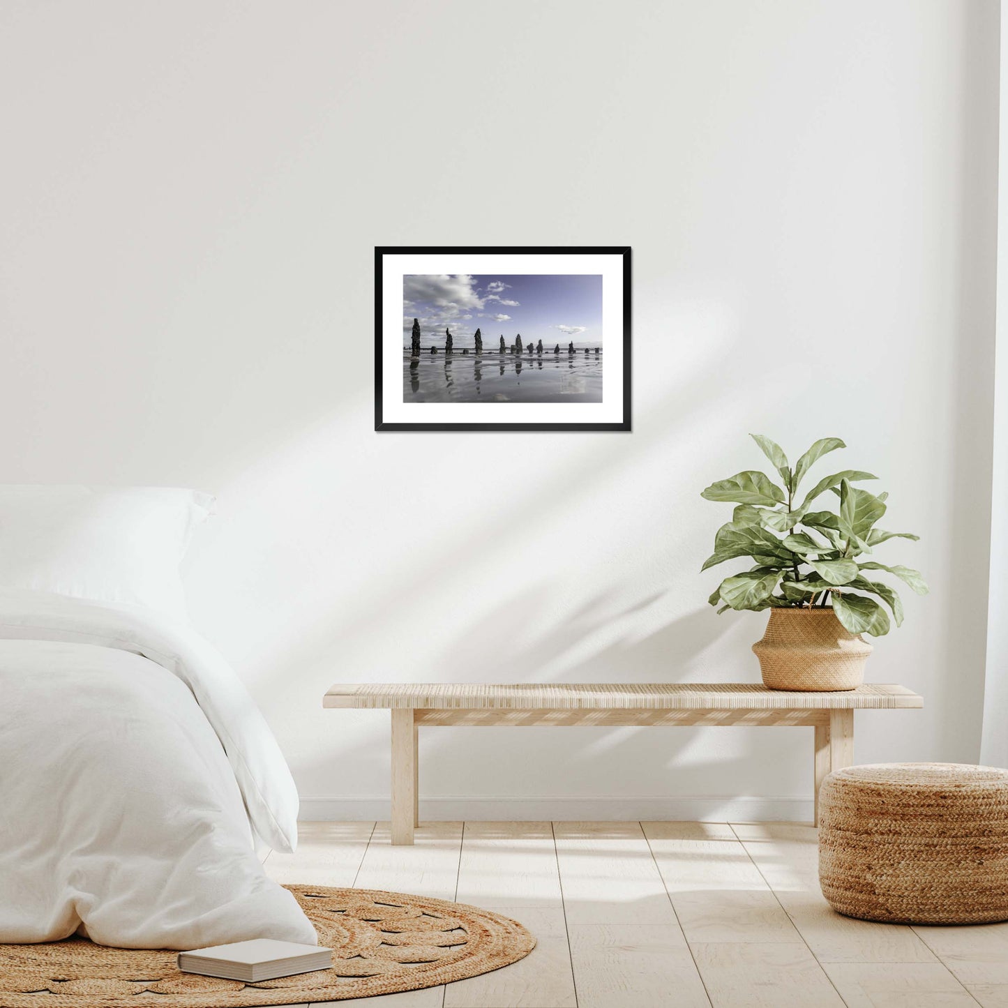 Embracing the Shore Framed & Mounted Print