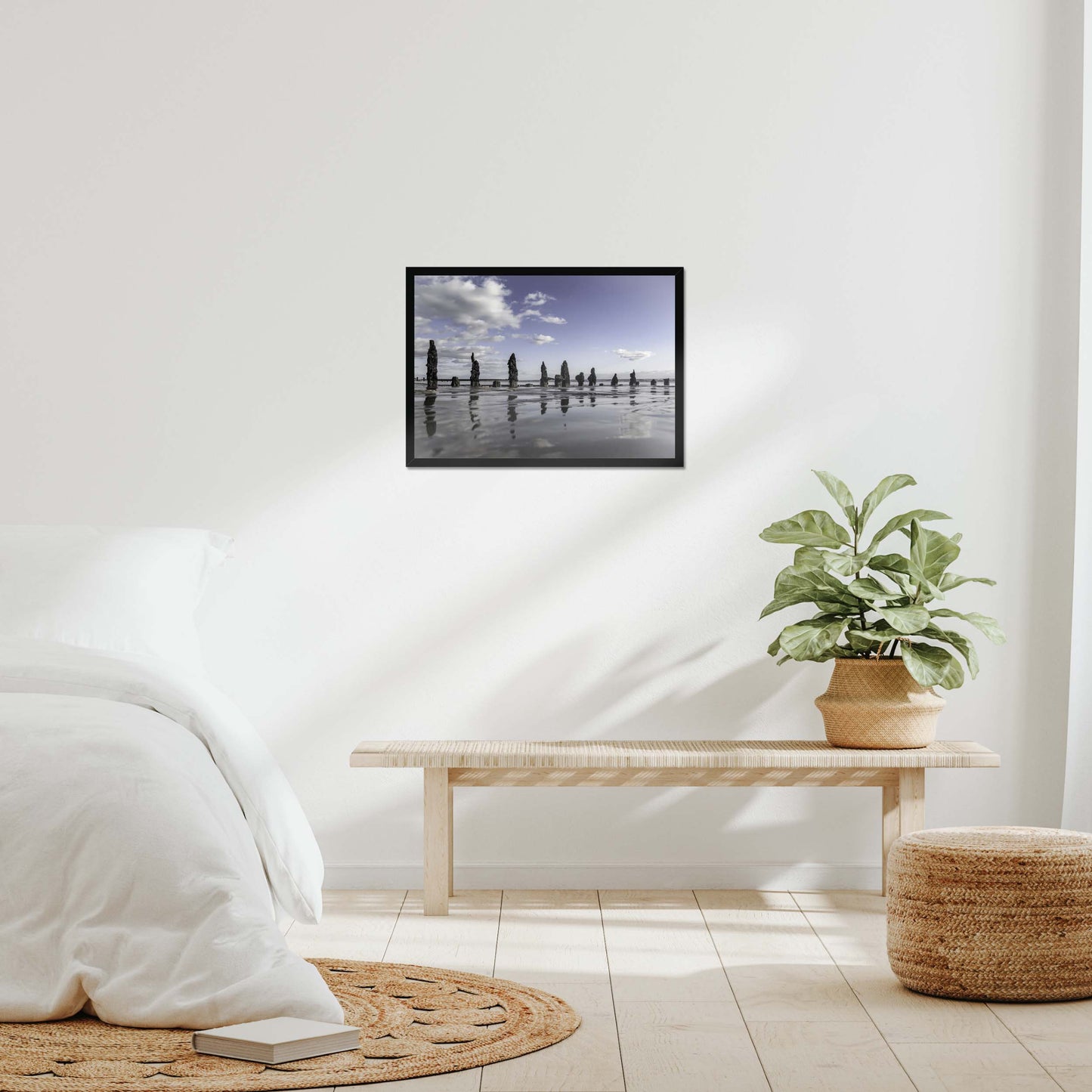 Embracing the Shore Framed Print