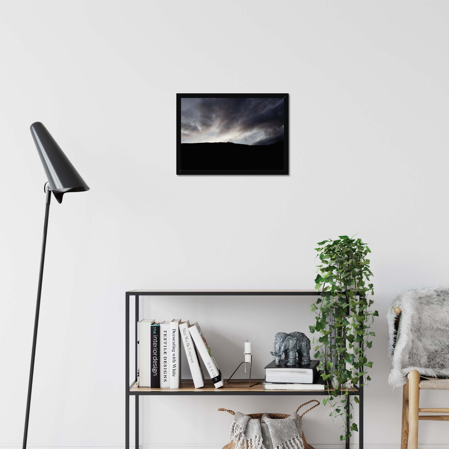 Against the Storm Framed Print