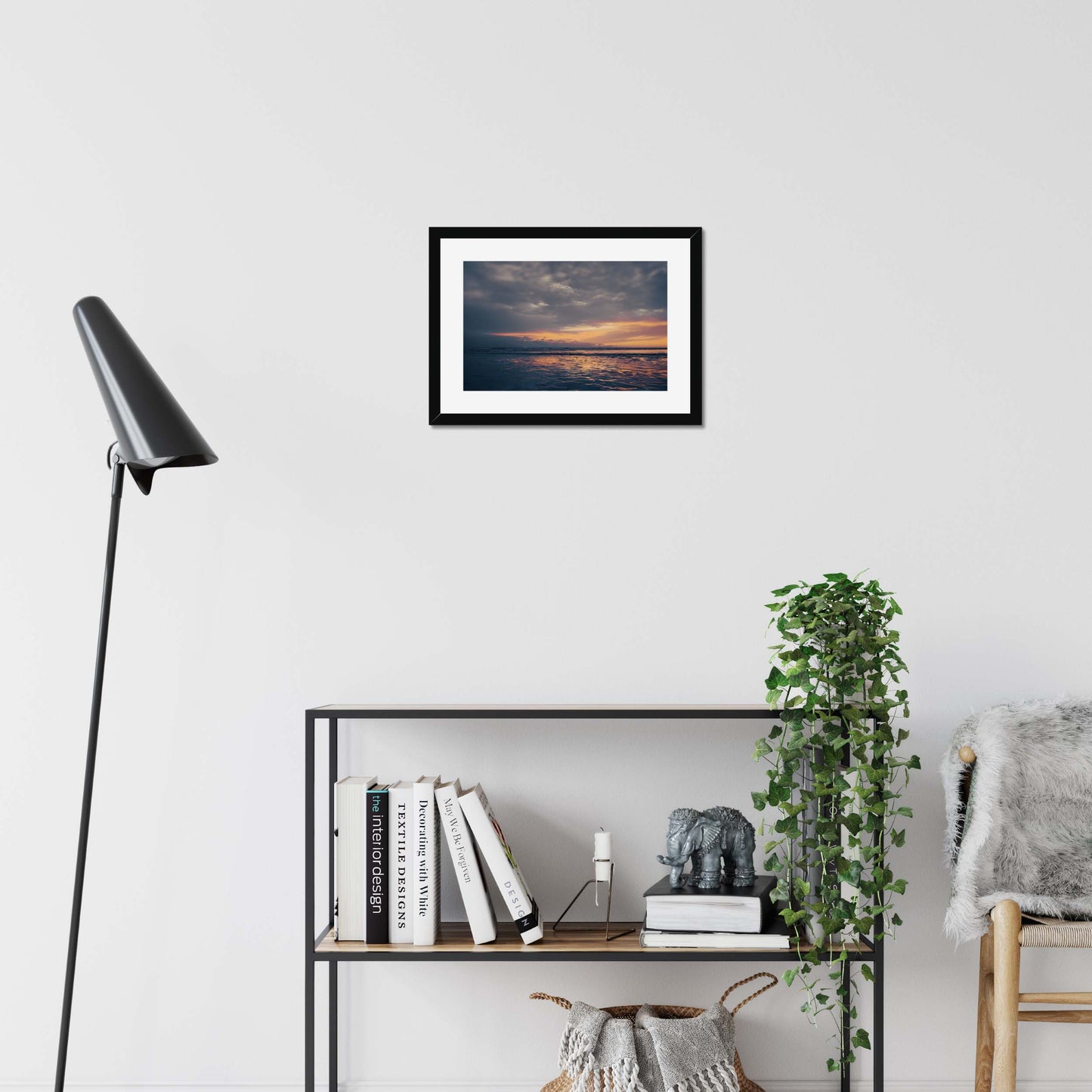 Embers on the Shore Framed & Mounted Print