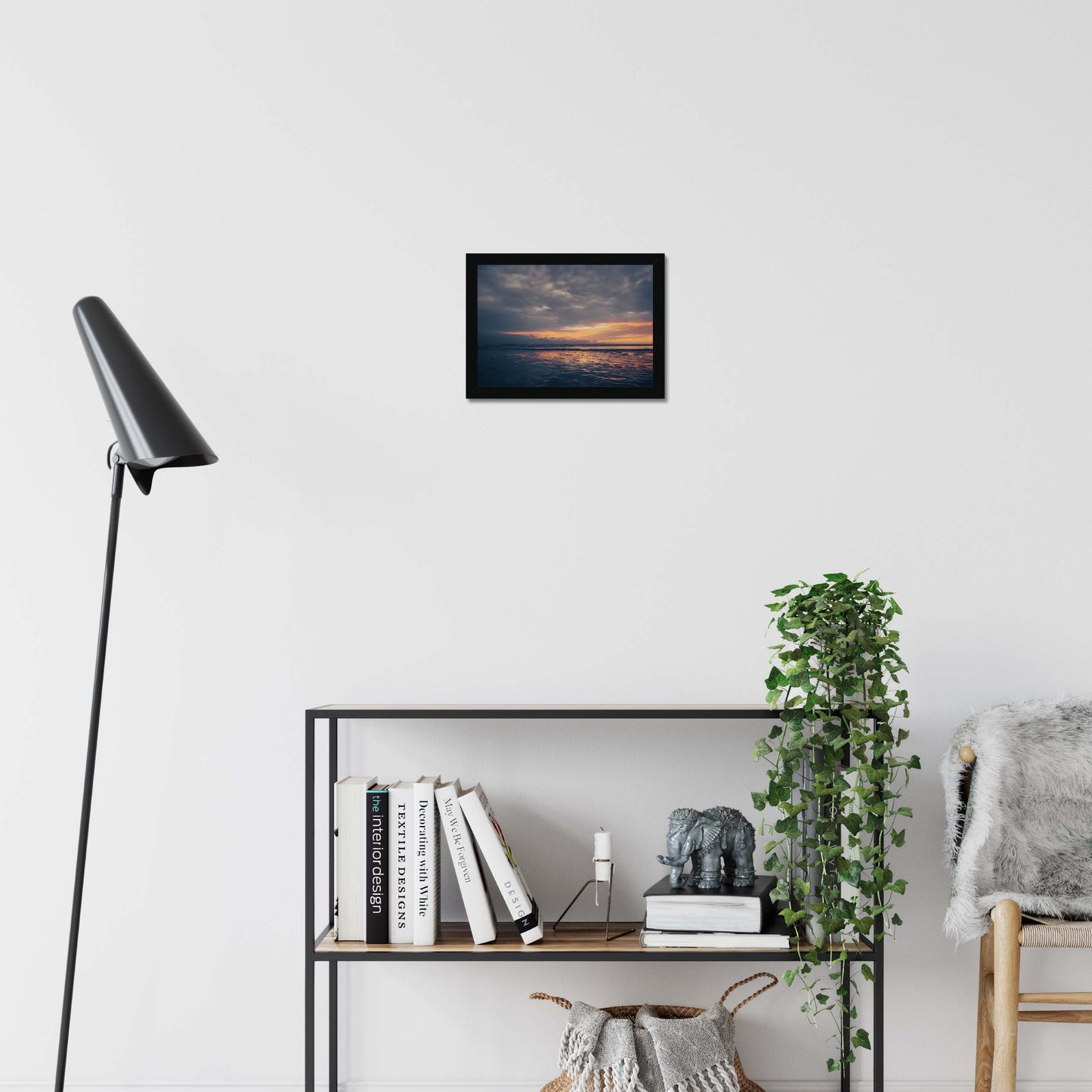 Embers on the Shore Framed Print