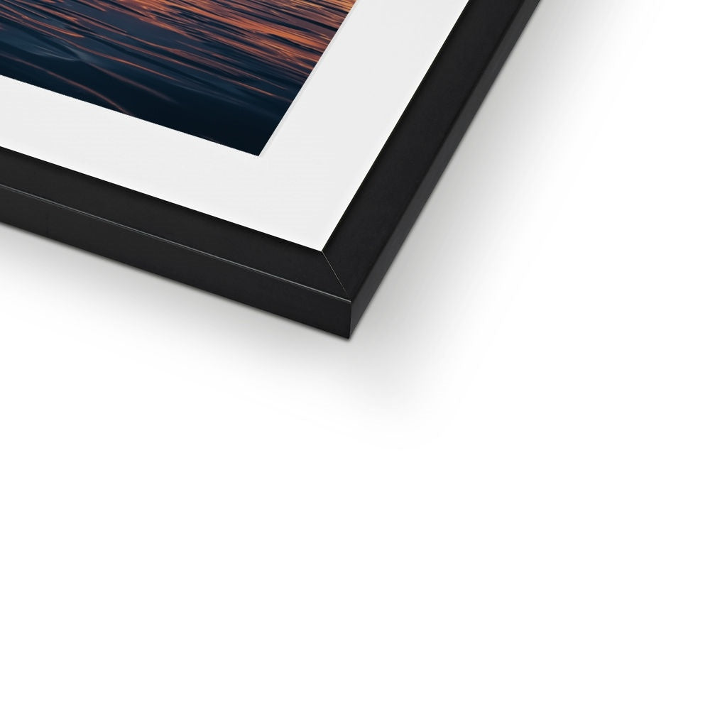 Embers on the Shore Framed & Mounted Print